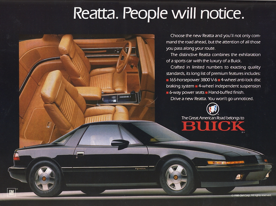 Buick Reatta 1988 #9