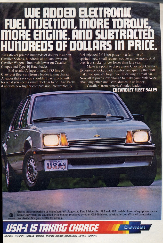 Chevrolet Cavalier 1983 #12