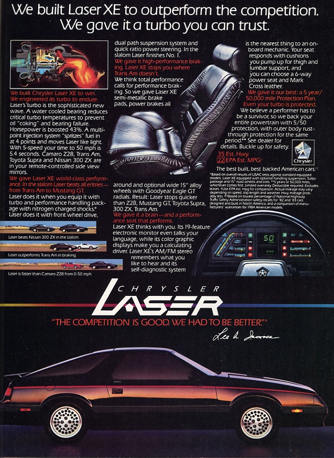 Chrysler Laser 1986 #9
