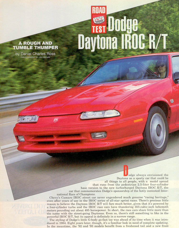 Dodge Daytona IROC R/T #15