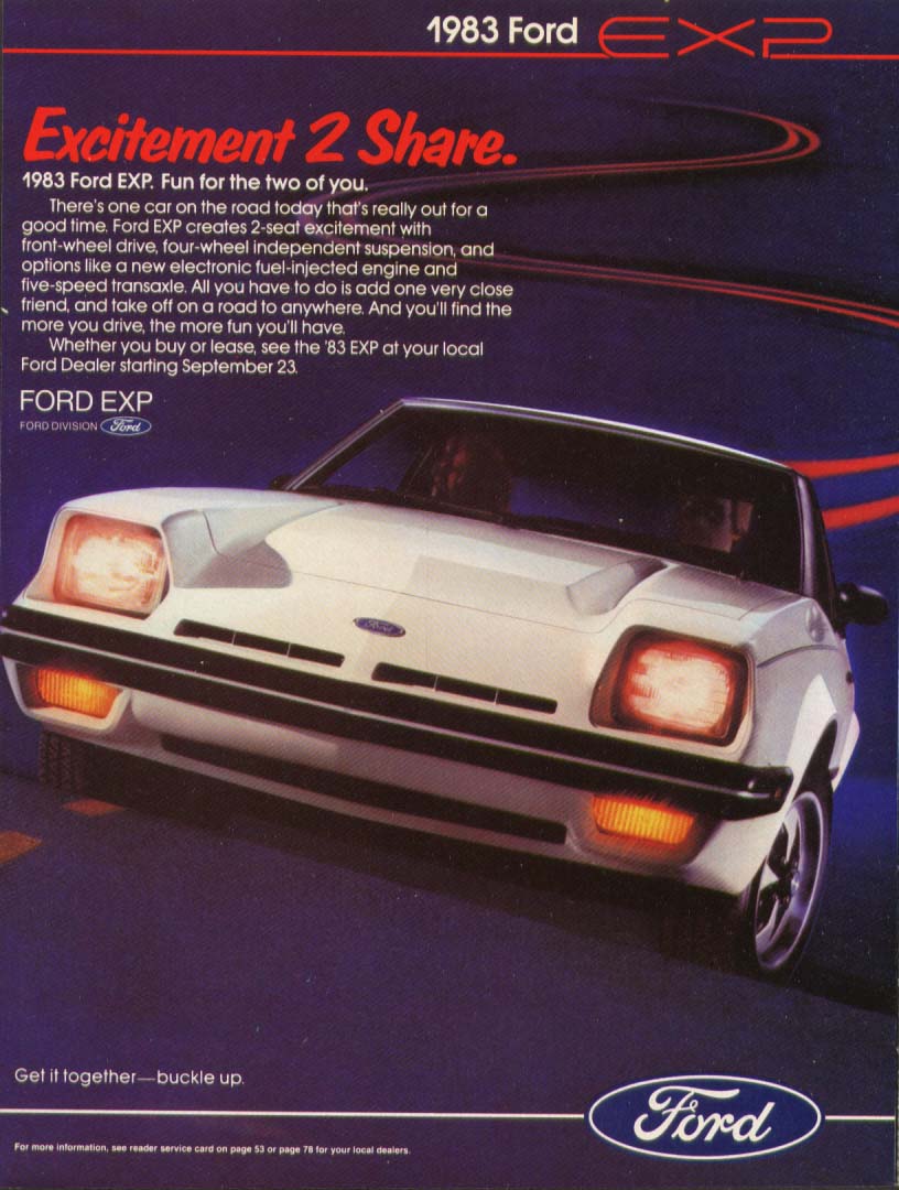 Ford EXP 1983 #9