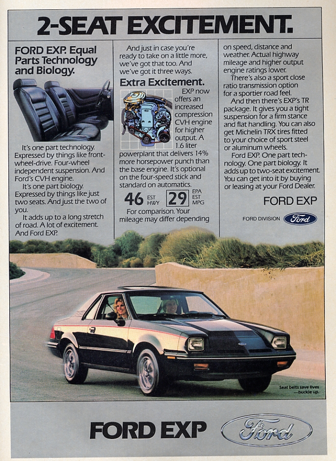 Ford EXP 1987 #9