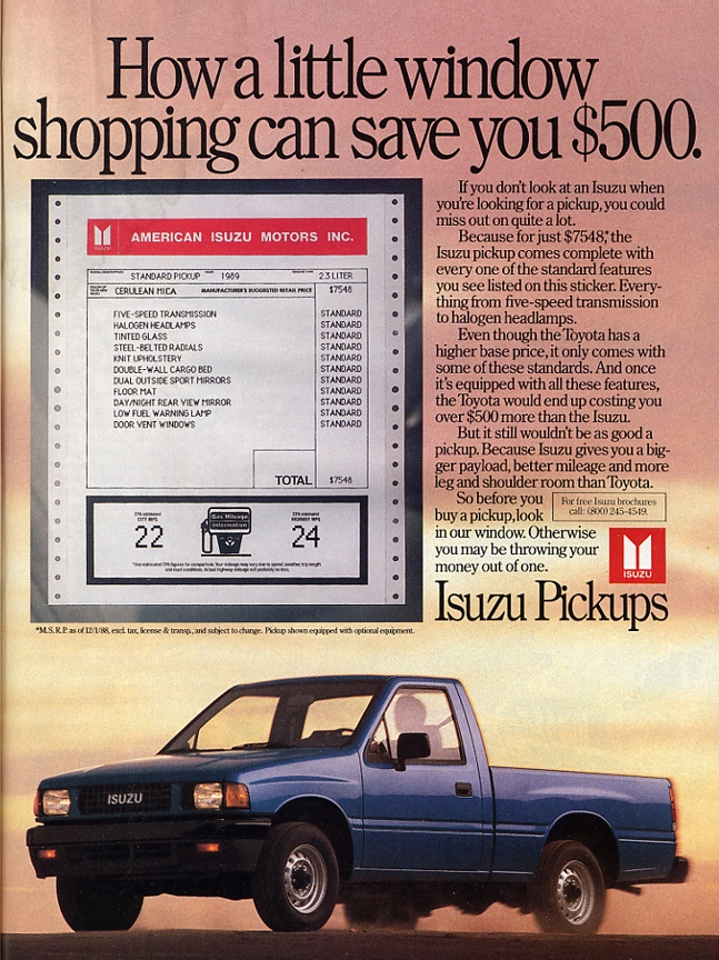 Isuzu Pickup 1990 #9