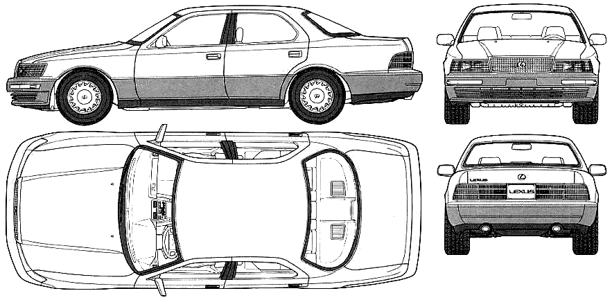 Lexus LS 400 1990 #9