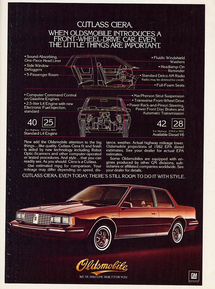 Oldsmobile Cutlass Ciera 1982 #10