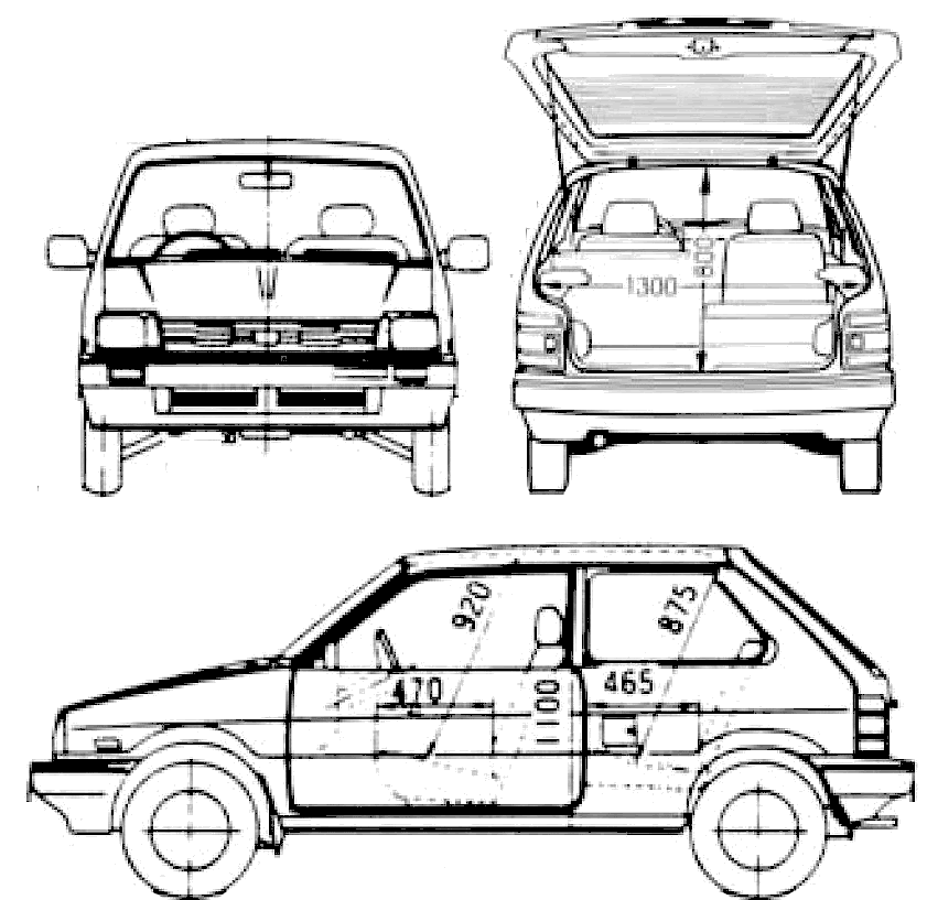 Subaru Justy 1987 #3