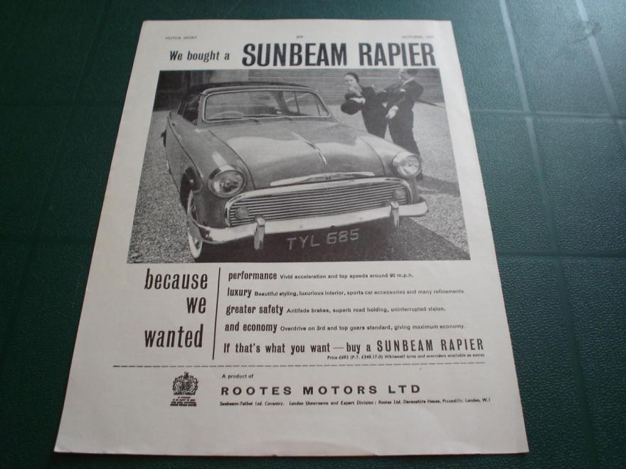 Sunbeam Rapier 1957 #10