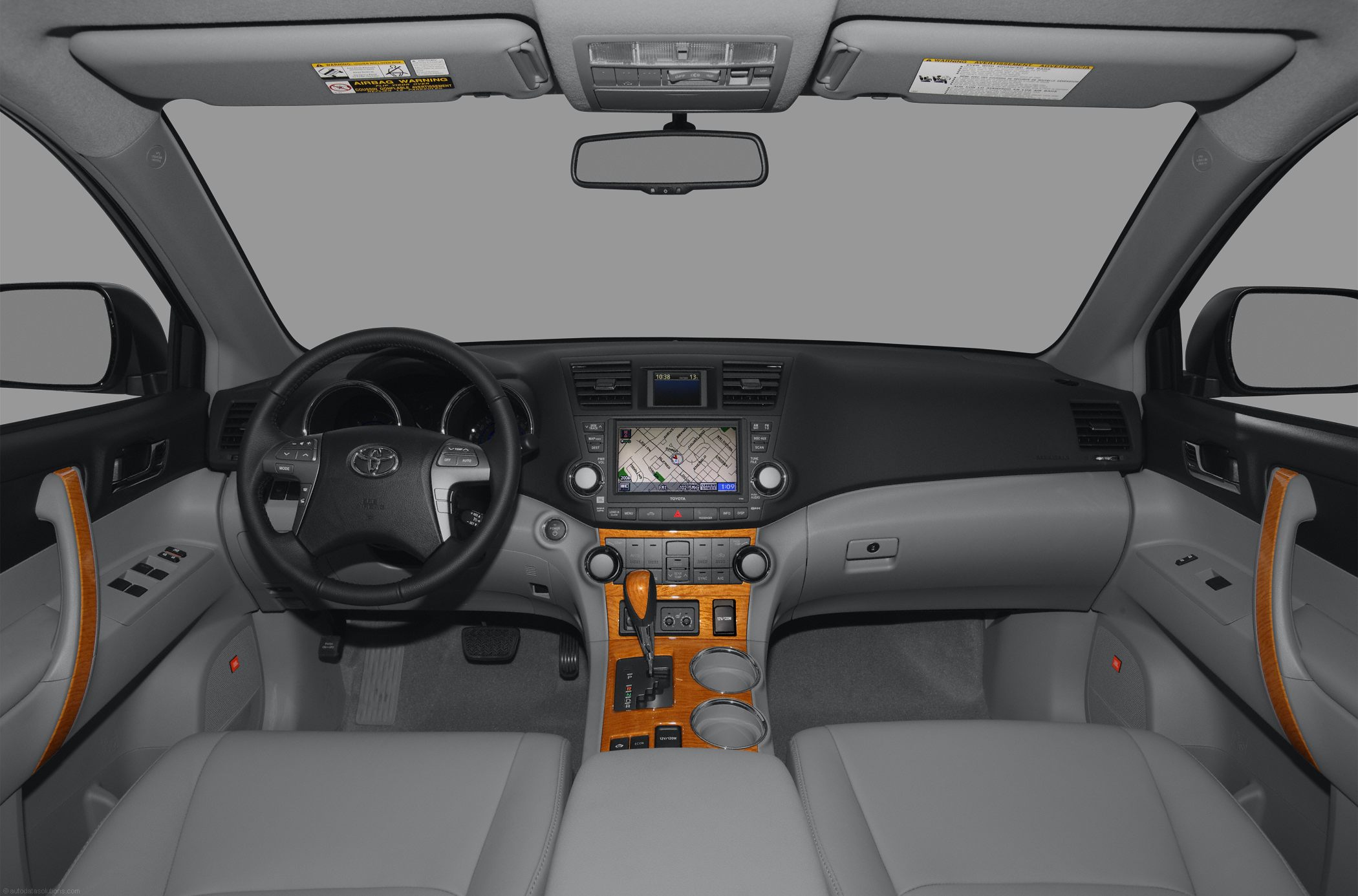 2010 toyota highlander interior dimensions