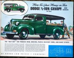 1940 Dodge Canopy