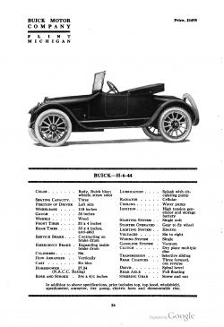 Buick Model H 1919 #8