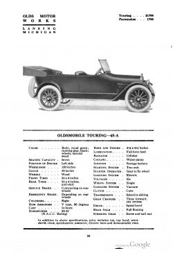 1919 Oldsmobile Model 45-A