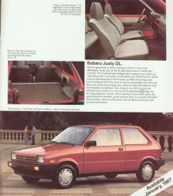 Subaru Justy 1987 #10