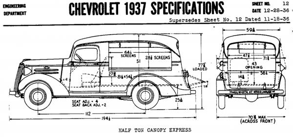 1937 Dodge Canopy
