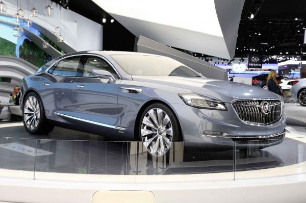 A Buick 2015 Avenir sedan concept demonstrating a new face of the old brand