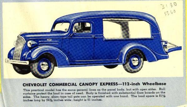 Chevrolet Canopy Express 1939 #5
