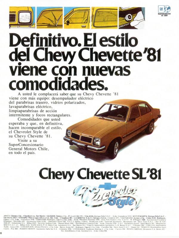 Chevrolet Chevette 1981 #5