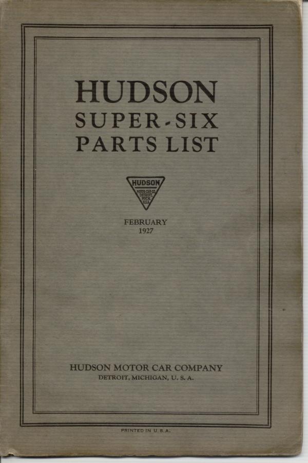 Hudson Super Six 1922 #1