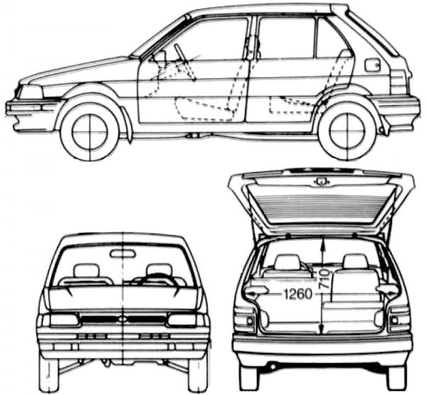 Subaru Justy 1992 #4