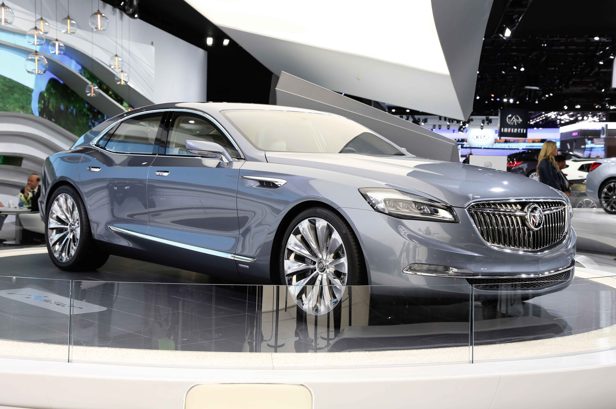 A Buick 2015 Avenir sedan concept demonstrating a new face of the old brand #10