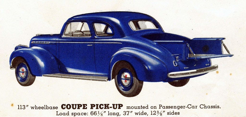 Chevrolet Coupe Pickup 1940 #3