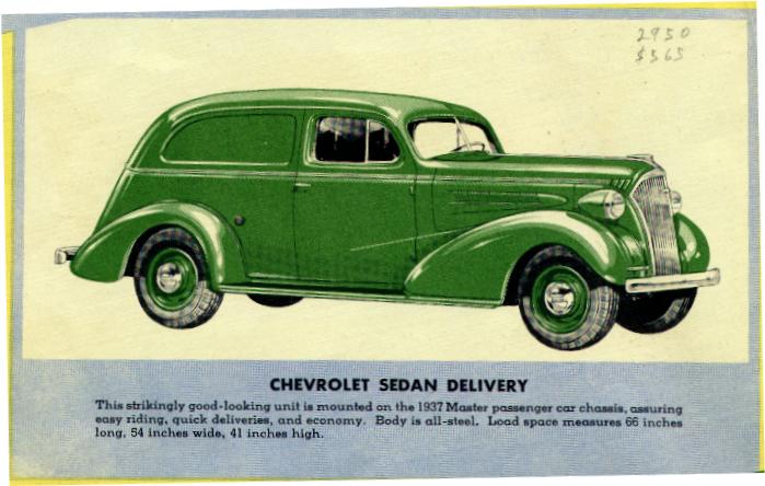 Chevrolet Sedan Delivery 1937 #6