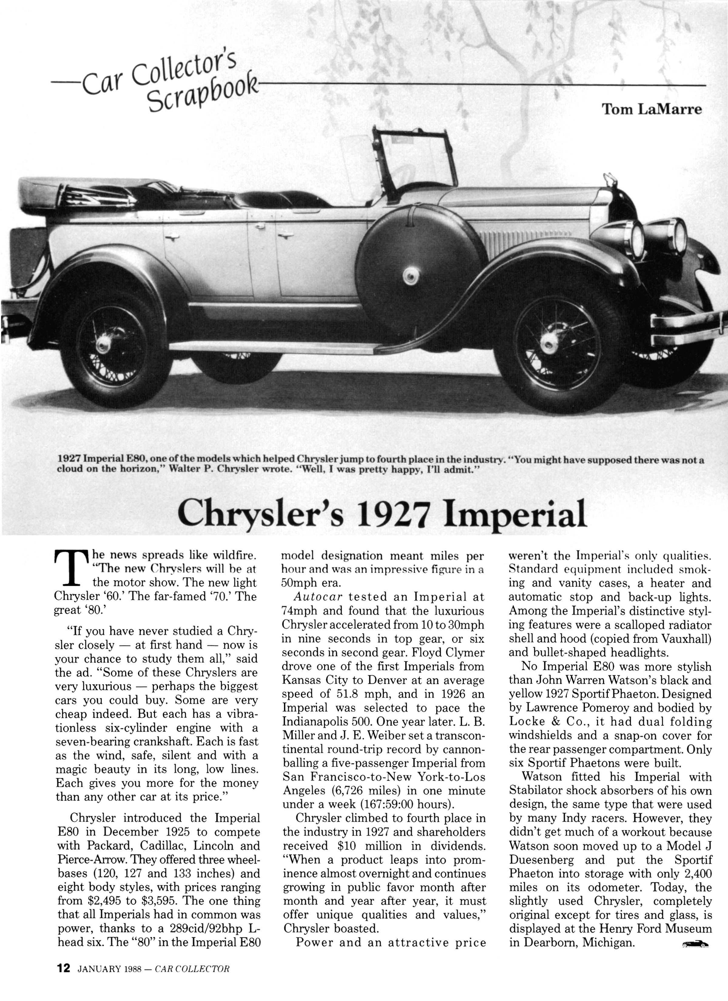 Chrysler Imperial 1927 #8