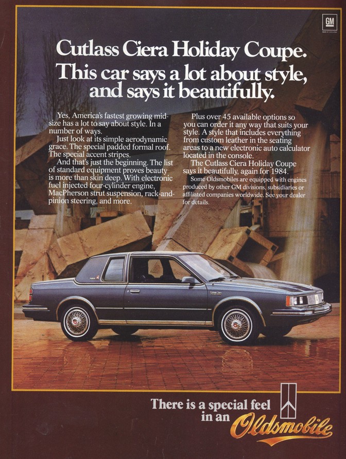 Oldsmobile Cutlass Ciera 1984 #3