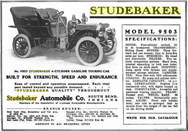 1905 Studebaker Model 9503