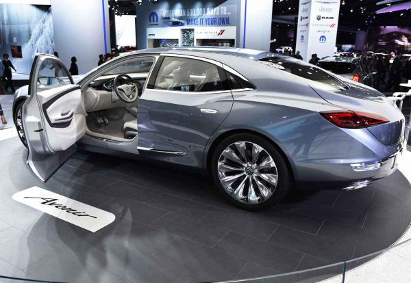 A Buick 2015 Avenir sedan concept demonstrating a new face of the old brand