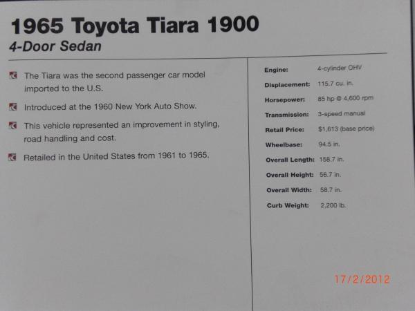 Toyota Tiara 1965 #4